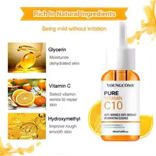 Vitamin C Facial Essence Hyaluronic Acid Dark Skin Brighten Serum Fade Fine Lines Moisturizing Repair Dull Serum Face Skin Care